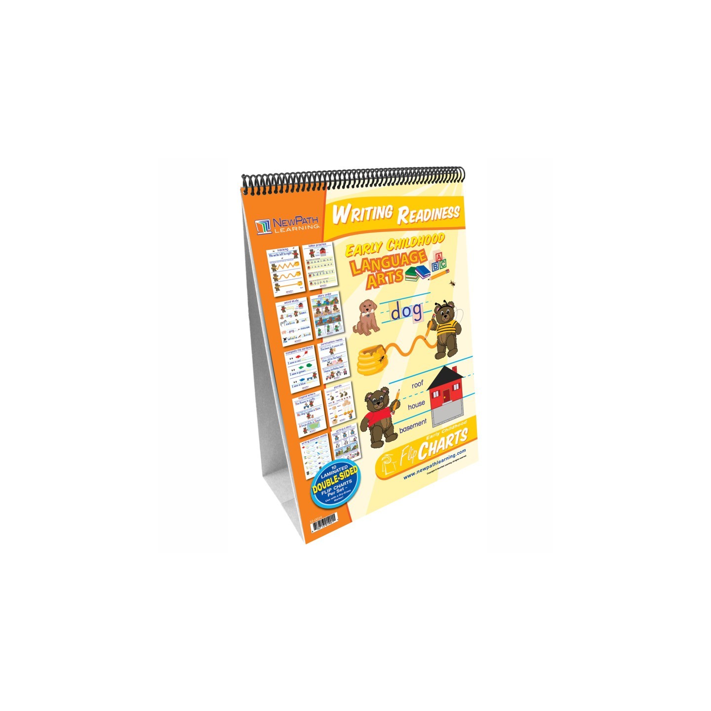 NewPath Learning Early Childhood ELA Readiness Flip Chart, Writing Readiness