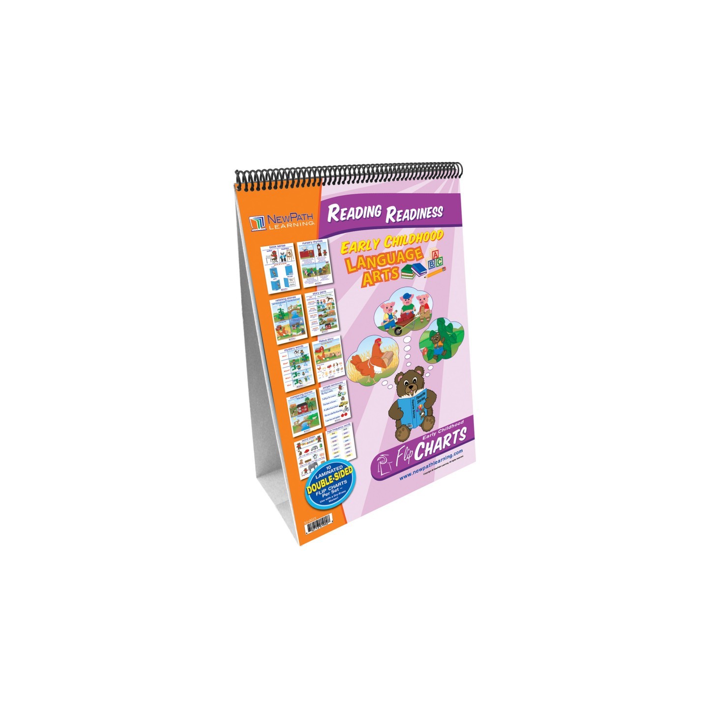 NewPath Learning English Language Arts Flip Chart, Reading Readiness