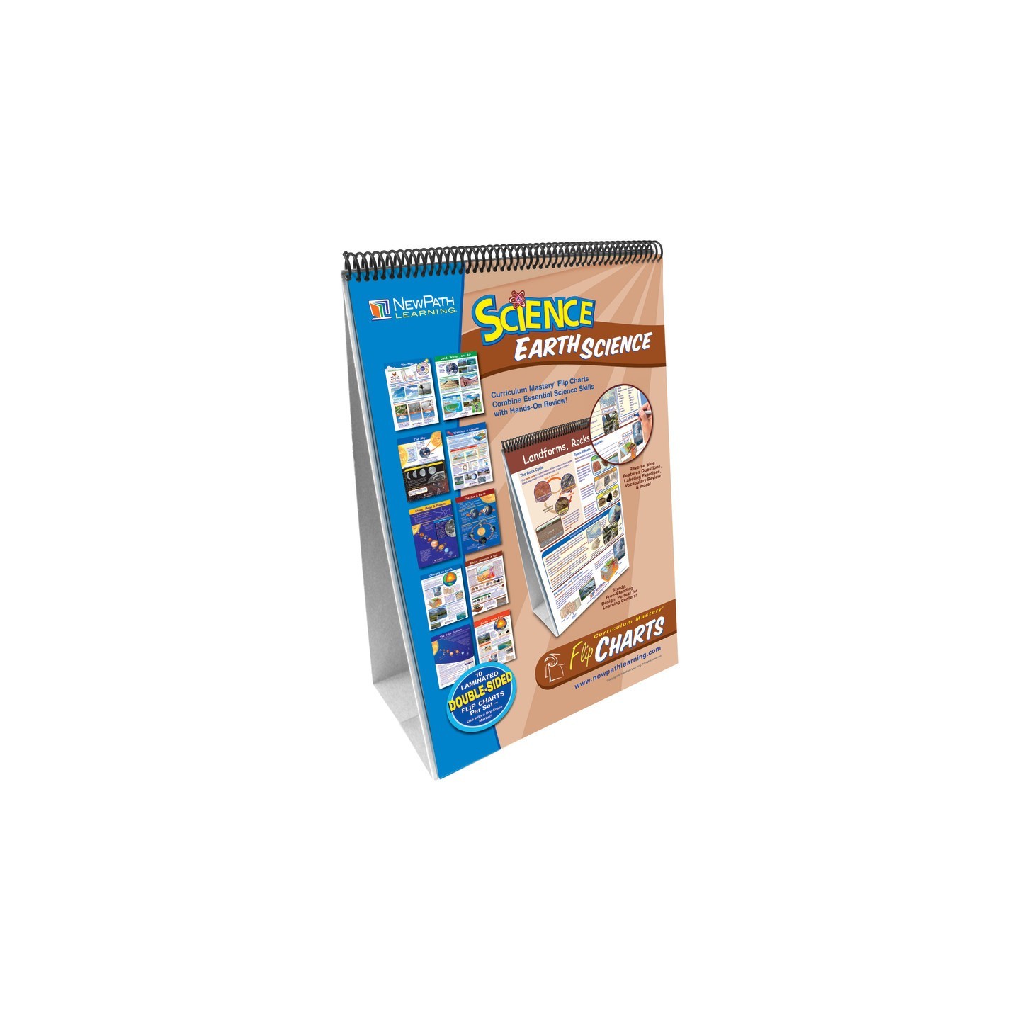 NewPath Learning Earth Science Curriculum Mastery® Flip Chart, 10 Pages