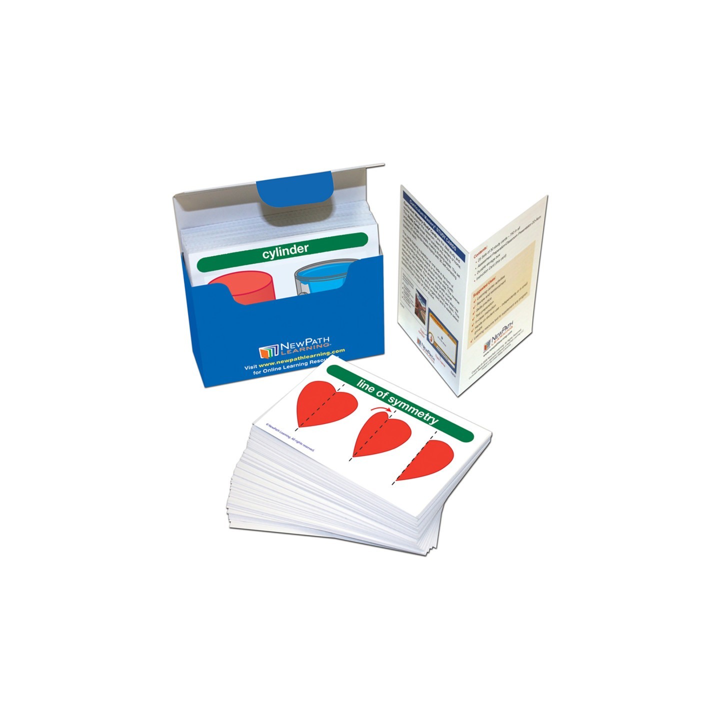 NewPath Learning Math Vocabulary Flash Cards, Grades 3-5