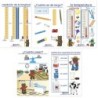 NewPath Learning Measurement Bulletin Board Charts, Set of 5, Spanish Edition