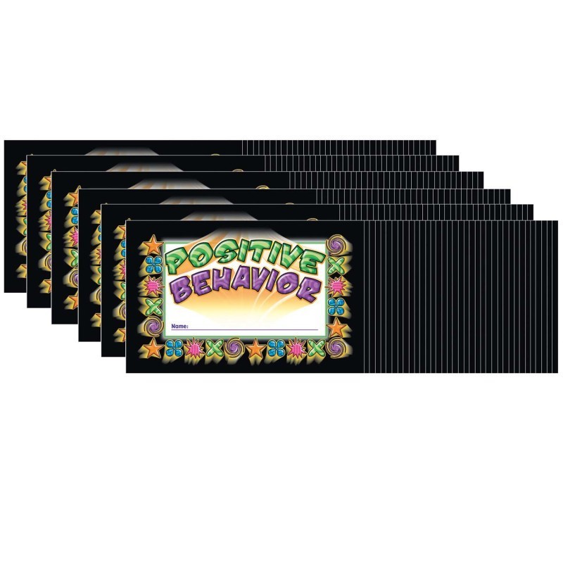North Star Teacher Resources Positive Behavior Punch Cards, 36 Per Pack, 6 Packs