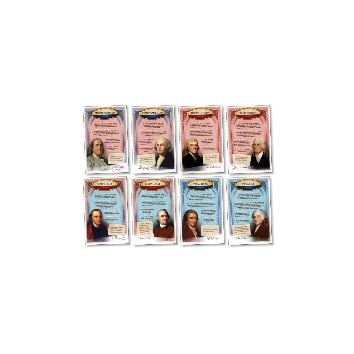 North Star Teacher Resources America's Founders Bulletin Board Set