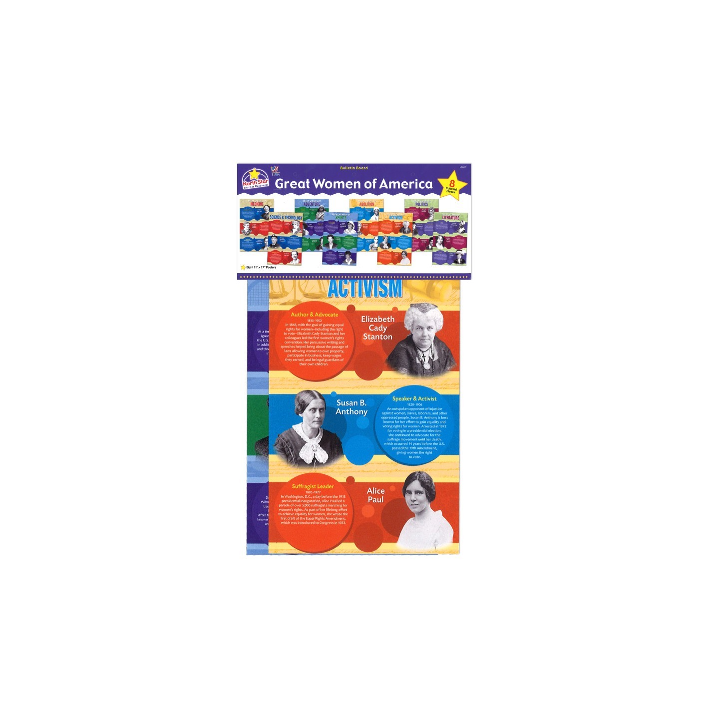 North Star Teacher Resources Great Women of America Bulletin Board Set
