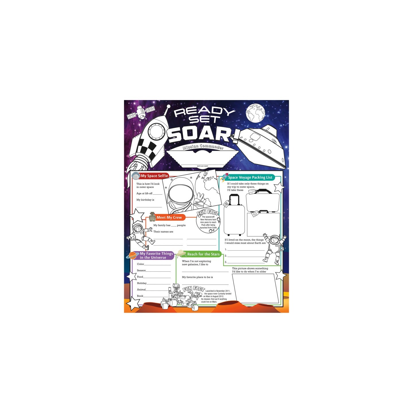 North Star Teacher Resources Fill Me In: Ready Set Soar, Pack of 32