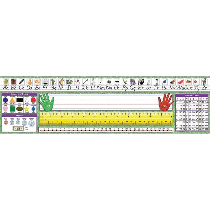 North Star Teacher Resources Modern Manuscript Primary Desk Plates, 19" x 5", Pack of 36