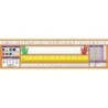 North Star Teacher Resources Traditional Manuscript Spanish Desk Plates, 19" x 5", Pack of 36