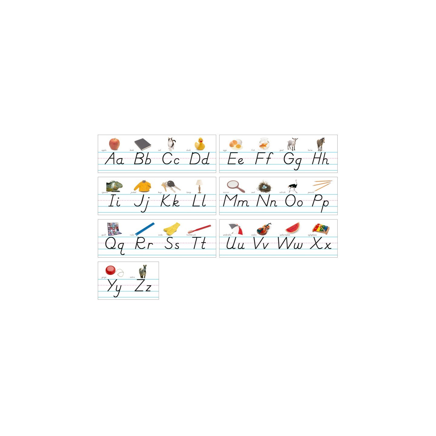 North Star Teacher Resources Photo & Modern Manuscript Alphabet Lines Bulletin Board Set