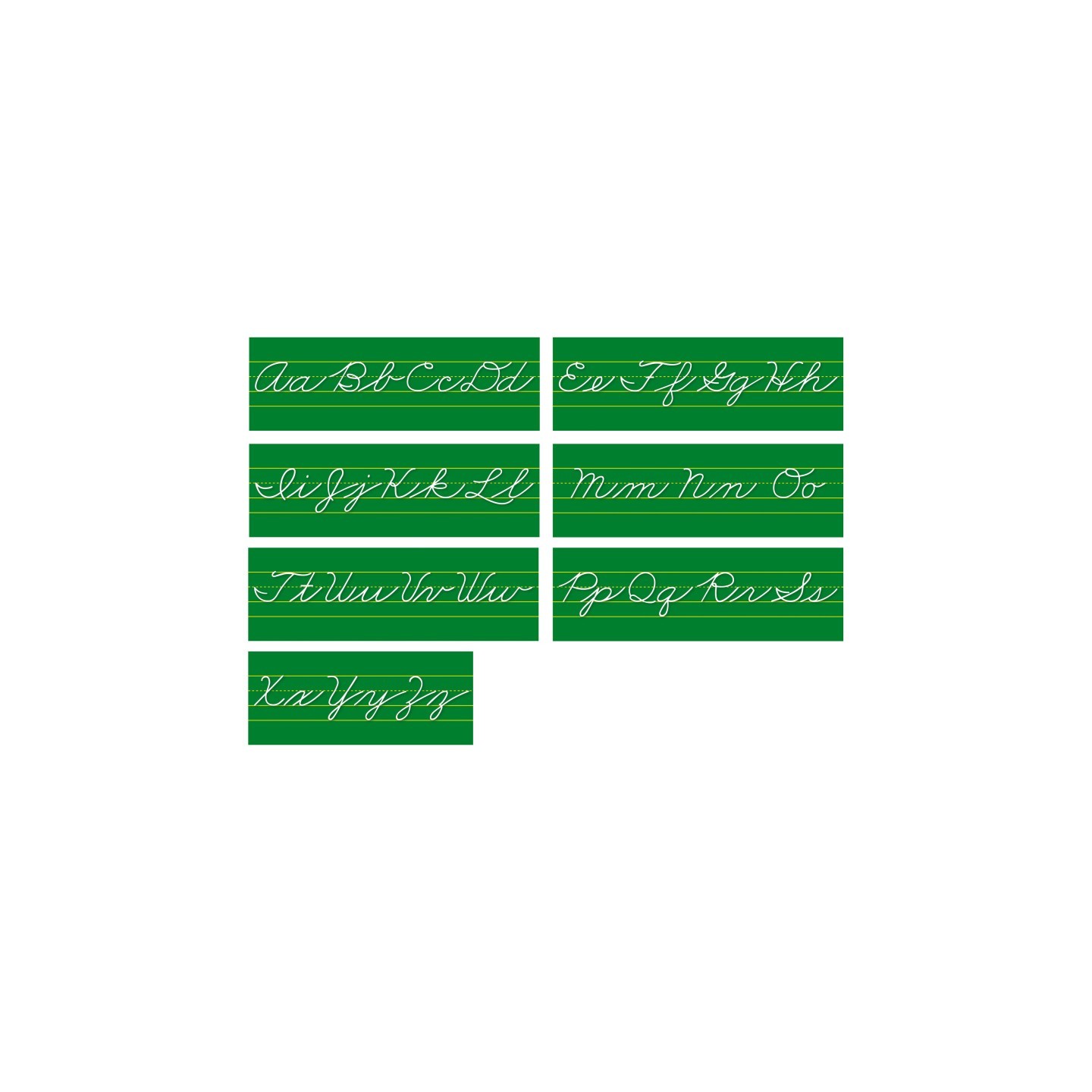 North Star Teacher Resources Traditional Cursive Alphabet Lines Bulletin Board Set