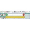 North Star Teacher Resources Traditional Manuscript Canadian Desk Plates, 19" x 5", Pack of 36