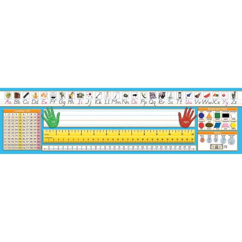North Star Teacher Resources Primary Modern Manuscript Counting 1-120 Desk Plate, Pack of 36