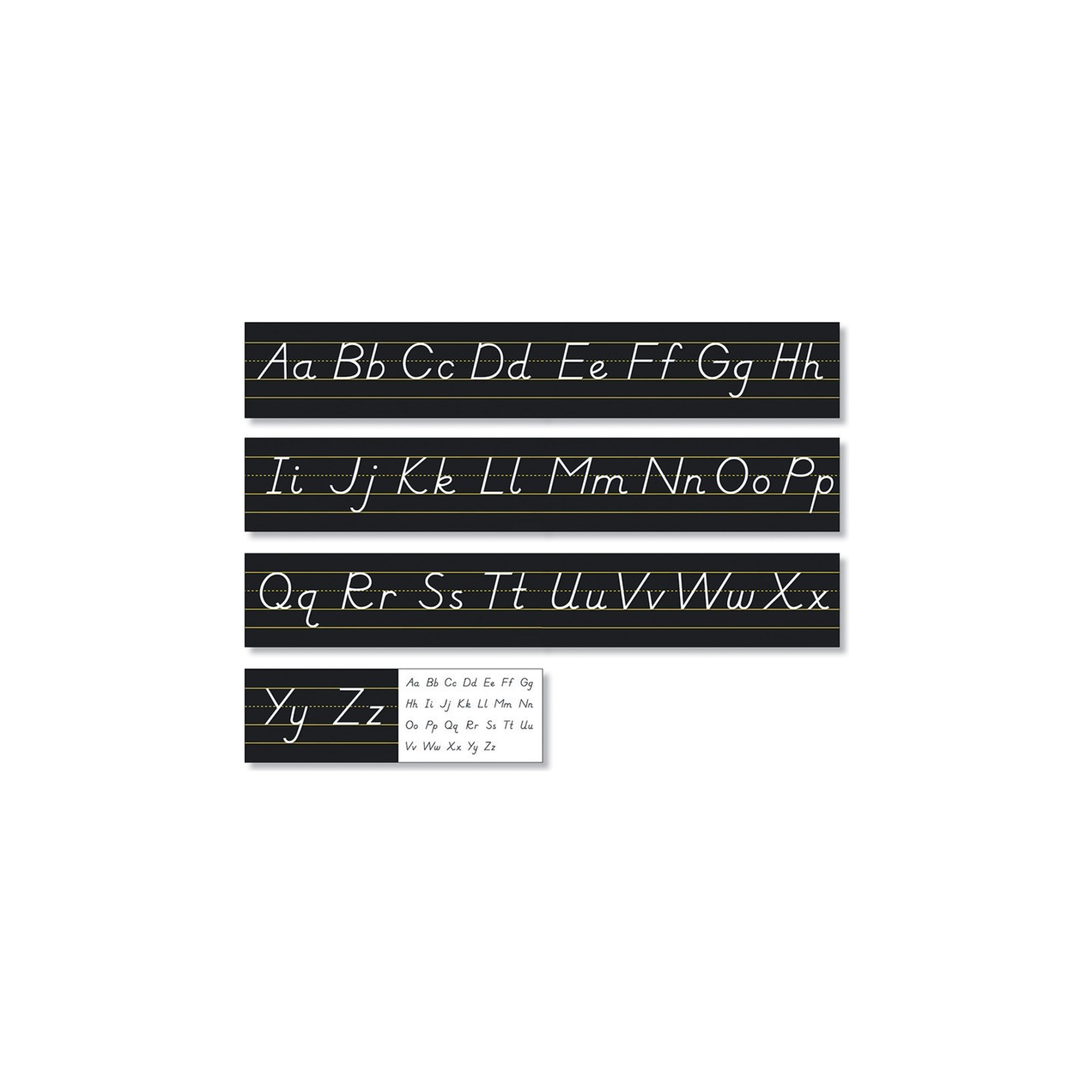 North Star Teacher Resources Black Modern Manuscript Alphabet Line