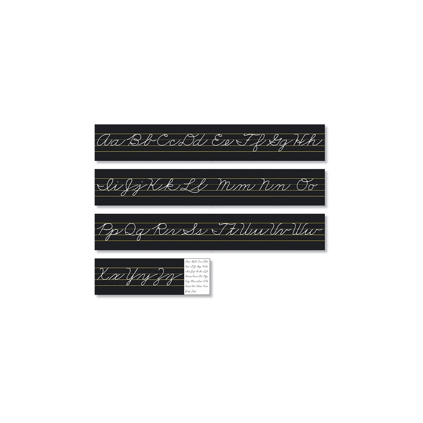North Star Teacher Resources Alphabet Lines Black Traditional Cursive