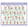 North Star Teacher Resources Adhesive ASL Alphabet Desk Prompts, Pack of 36