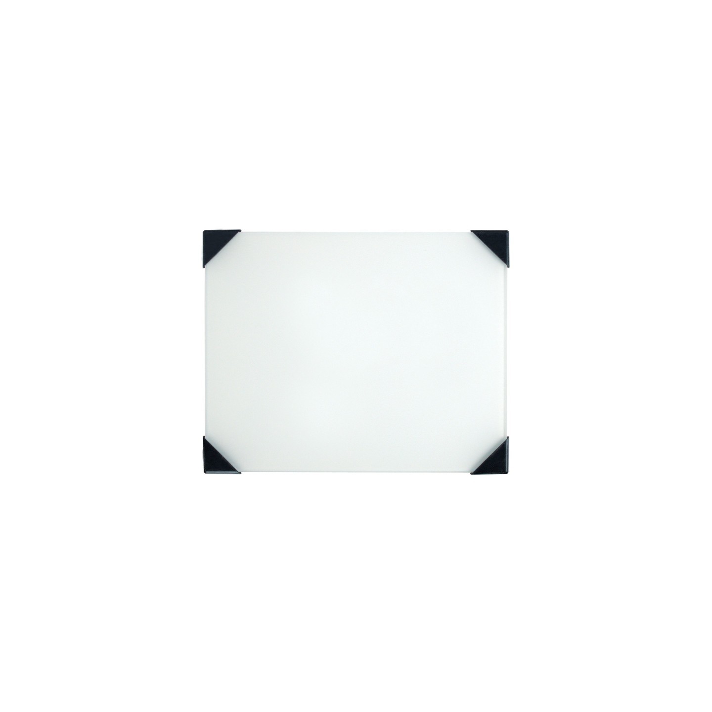 New Wave Art Posh Table Top Palette, Glass, White, 6.75x8.4 in