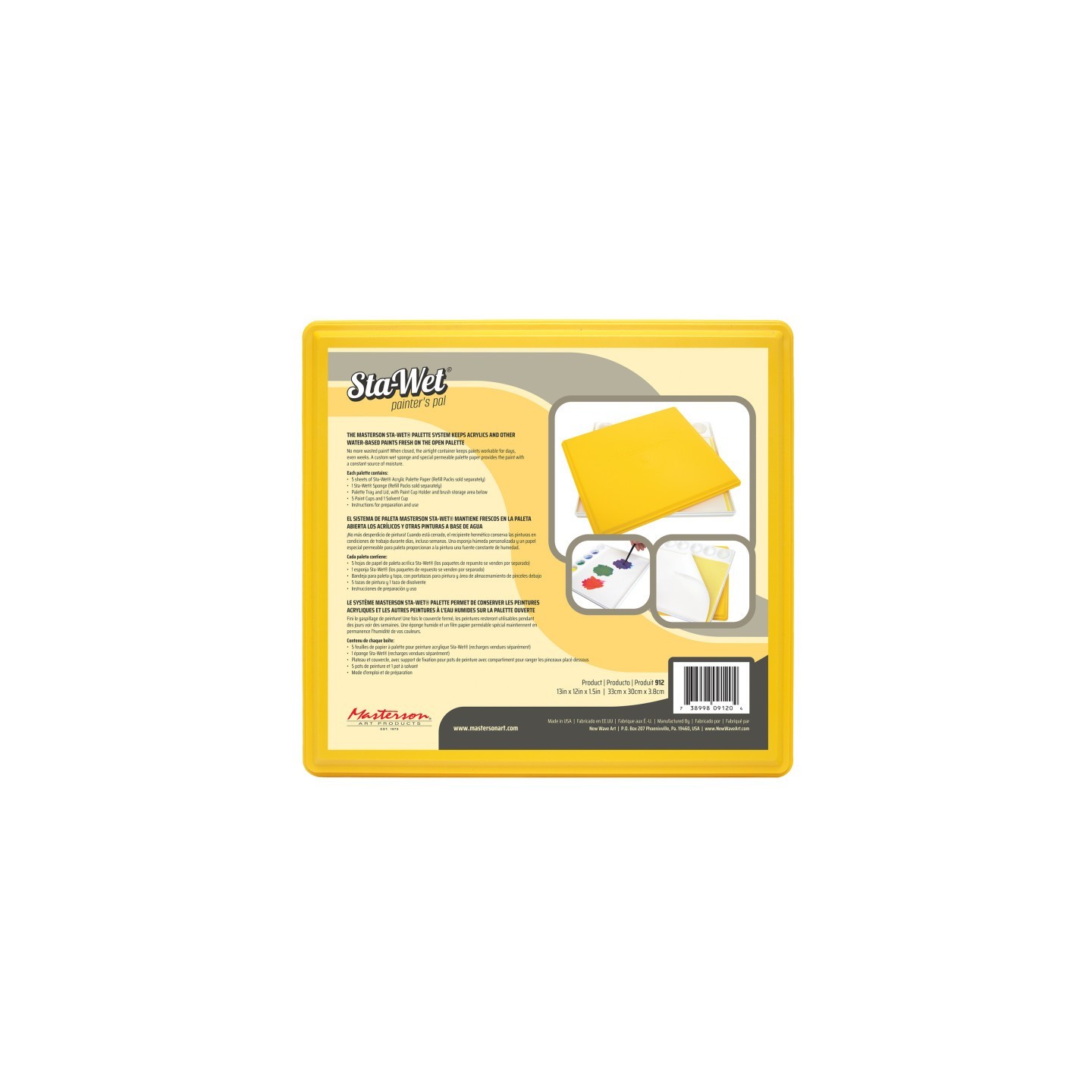 Masterson Art Products Sta-Wet® Painter's Pal, 12x13 in