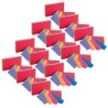 Oxford® Two-Tone Index Cards, 3" x 5", Assorted Colors, 100 Per Pack, 12 Packs