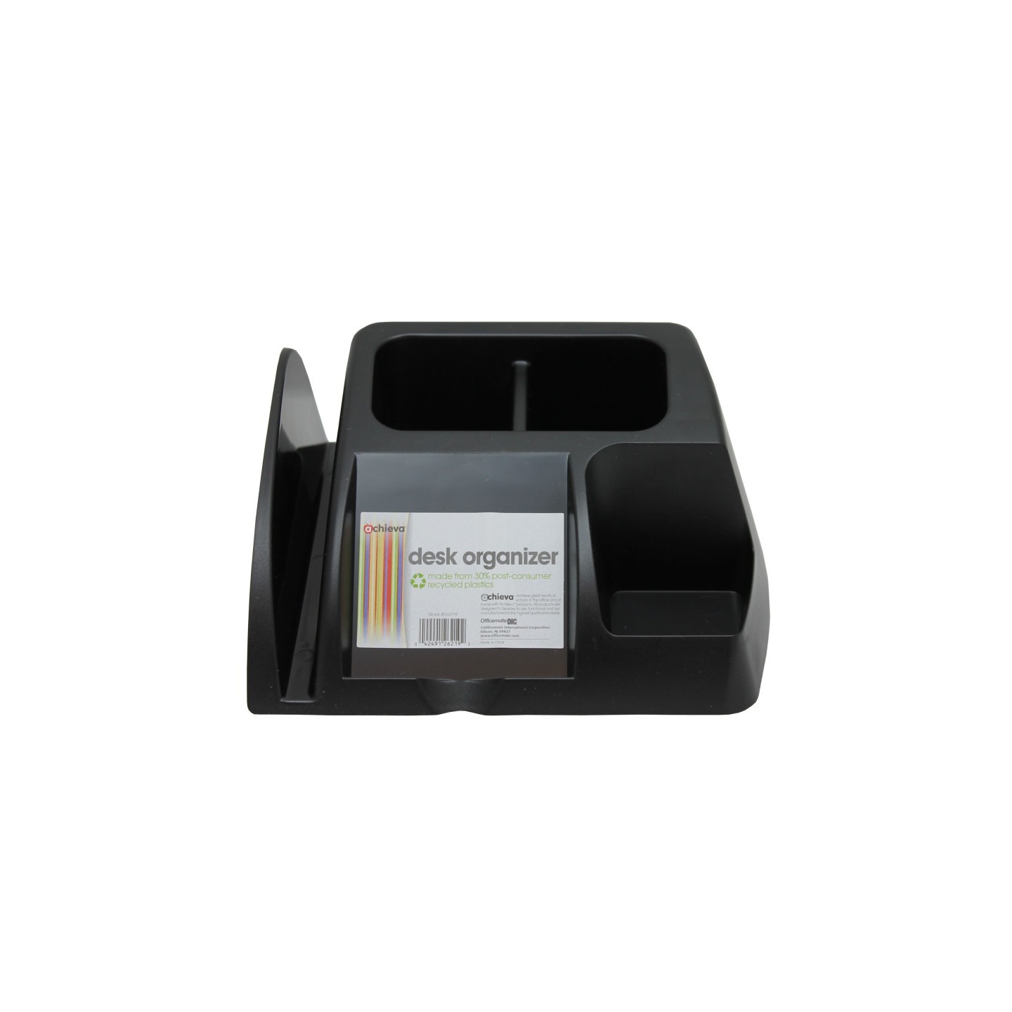 Achieva® Achieva® Recycled Desk Organizer, Black