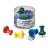 Officemate® Giant Push Pins, 1.5 in w .434in Pins, Tub of 12