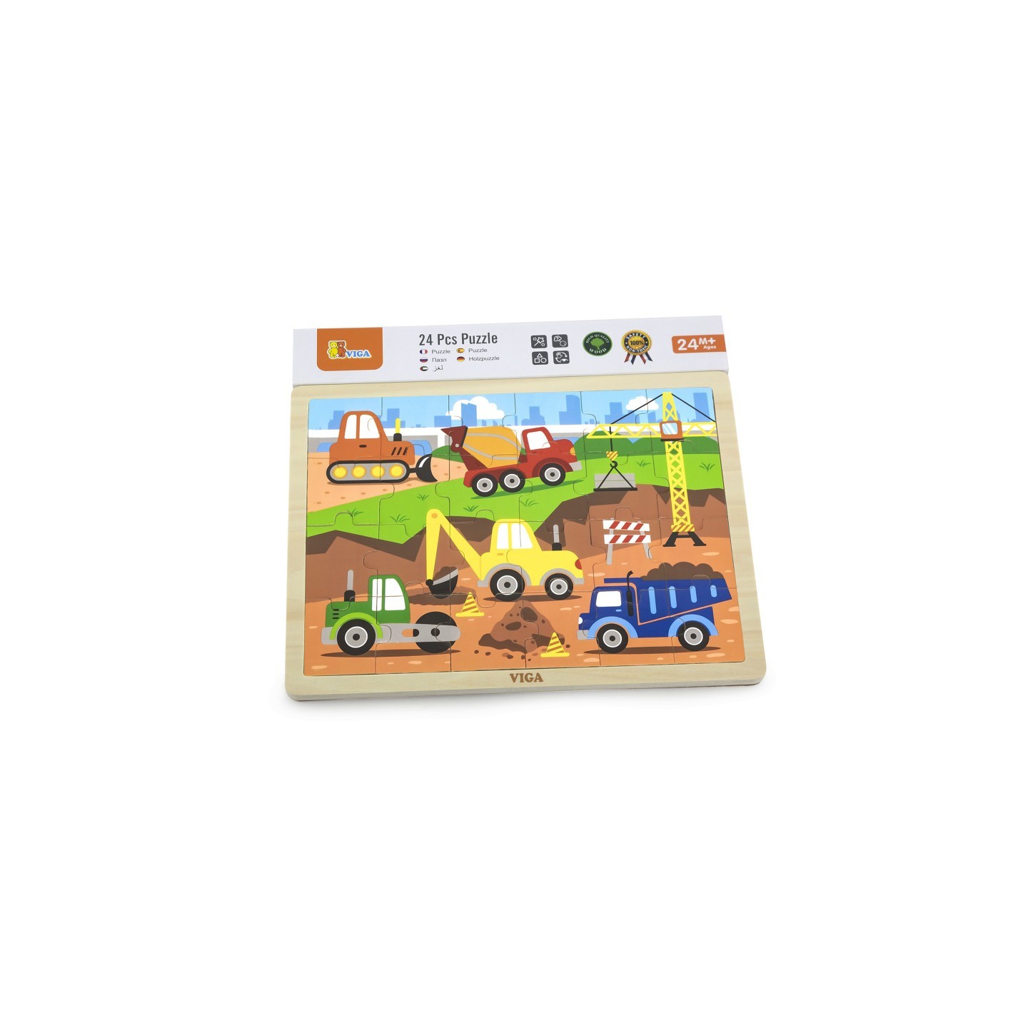 The Original Toy Company Construction Vehicles Classic Jigsaw Puzzle