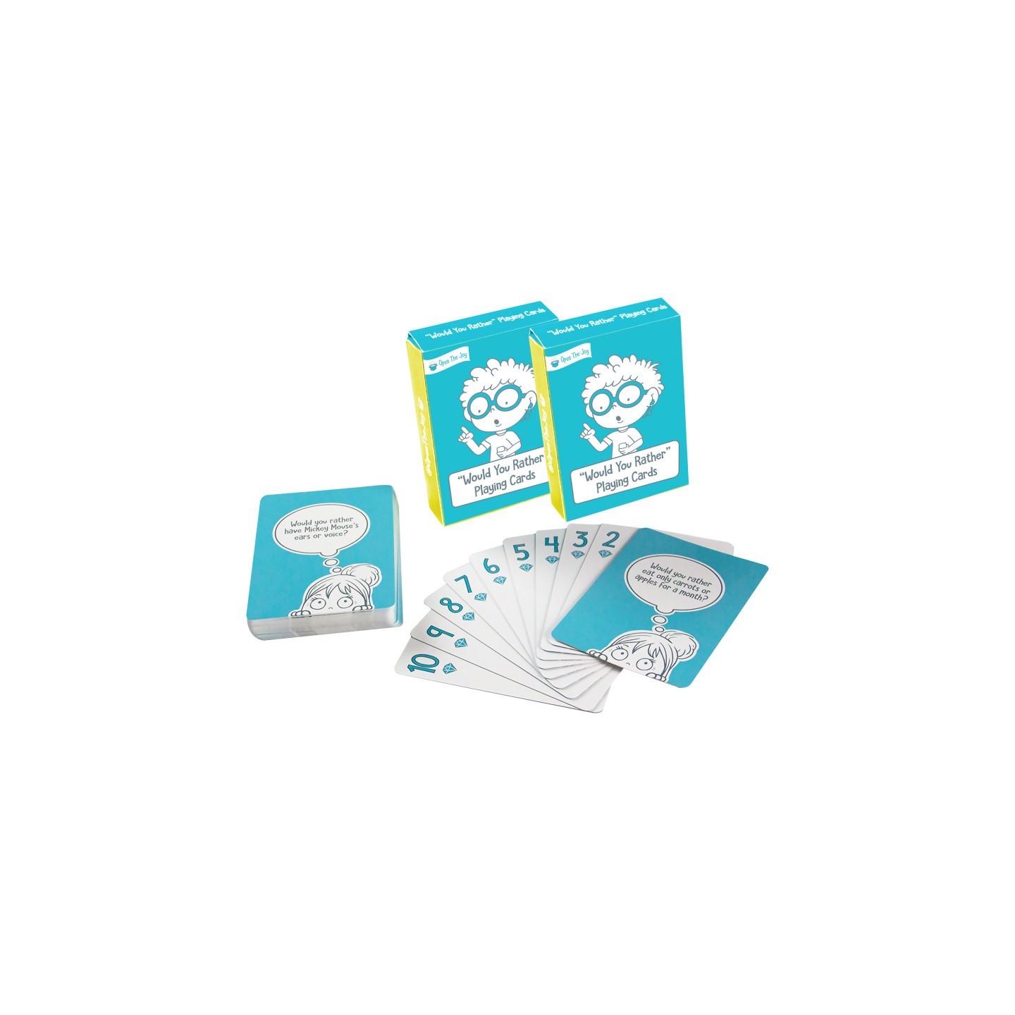 Open the Joy "Would You Rather" Playing Cards, 2 Sets