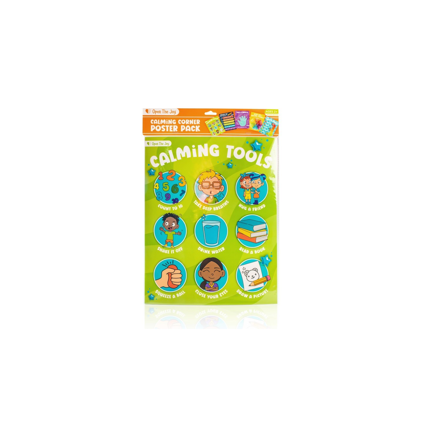 Open the Joy Calming Corner Poster Pack, 11" x 14", 5 Posters