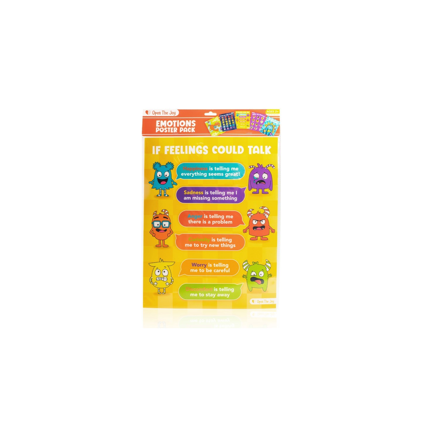Open the Joy Emotions Poster Pack, 11" x 14", 5 Posters