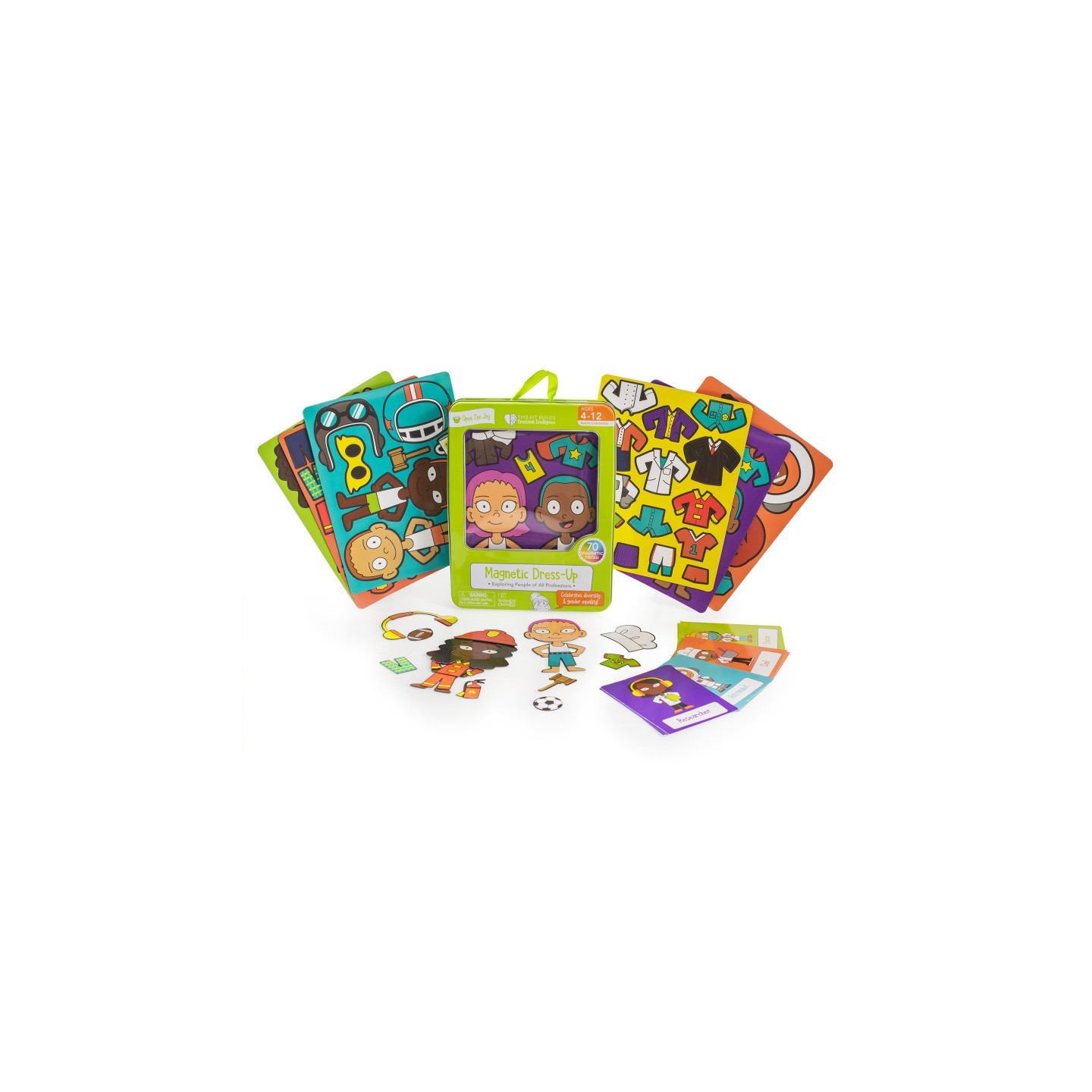 Open the Joy Magnetic Dress-Up Playset for Kids