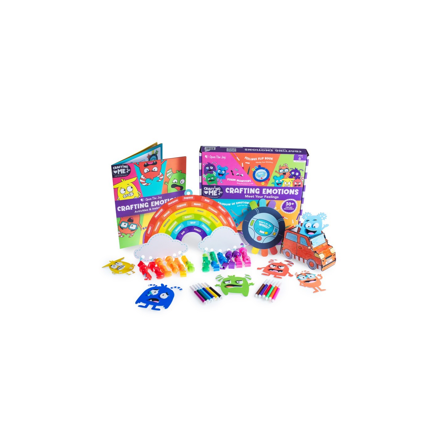 Open the Joy Crafting Emotions, DIY Emotional Awareness & Mindfulness Craft Kit for Kids