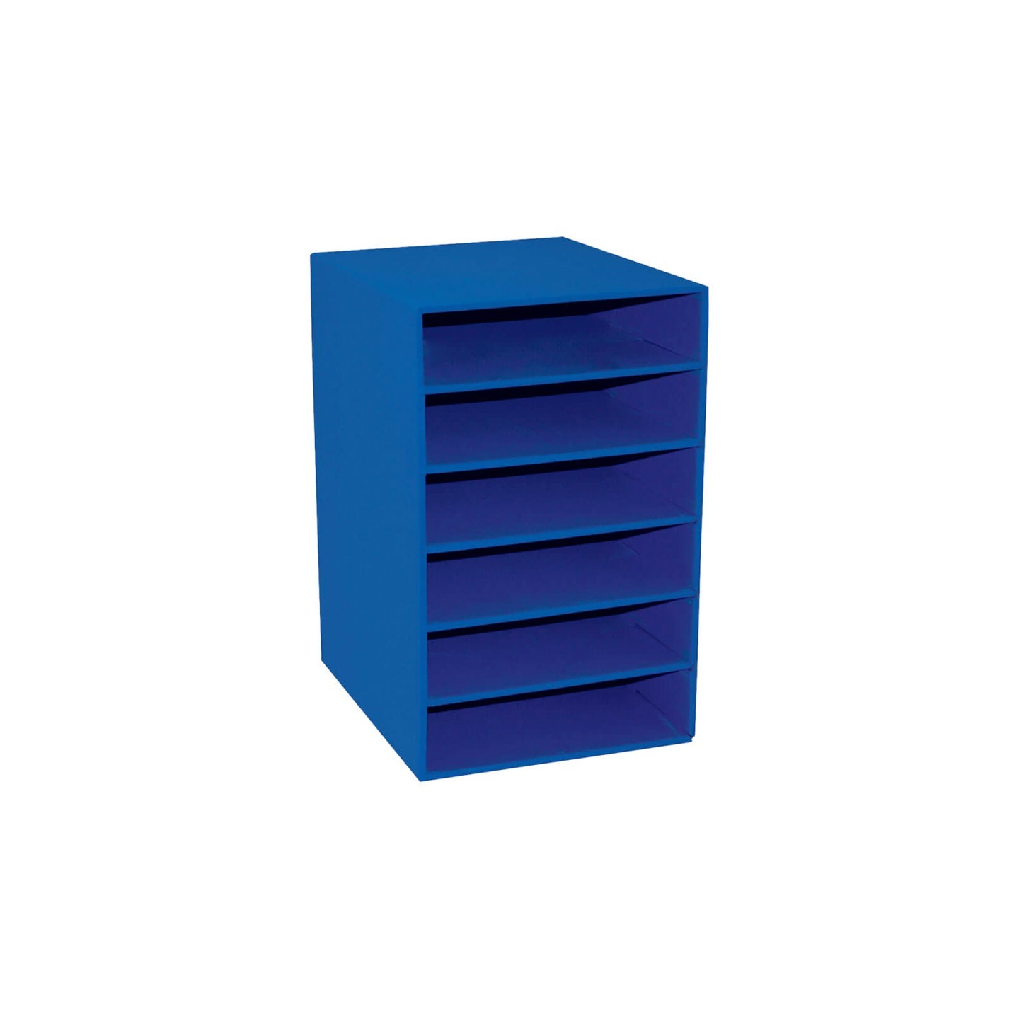 Classroom Keepers® 6-Shelf Organizer, Blue, 17-3/4"H x 12"W x 13-1/2"D, 1 Organizer