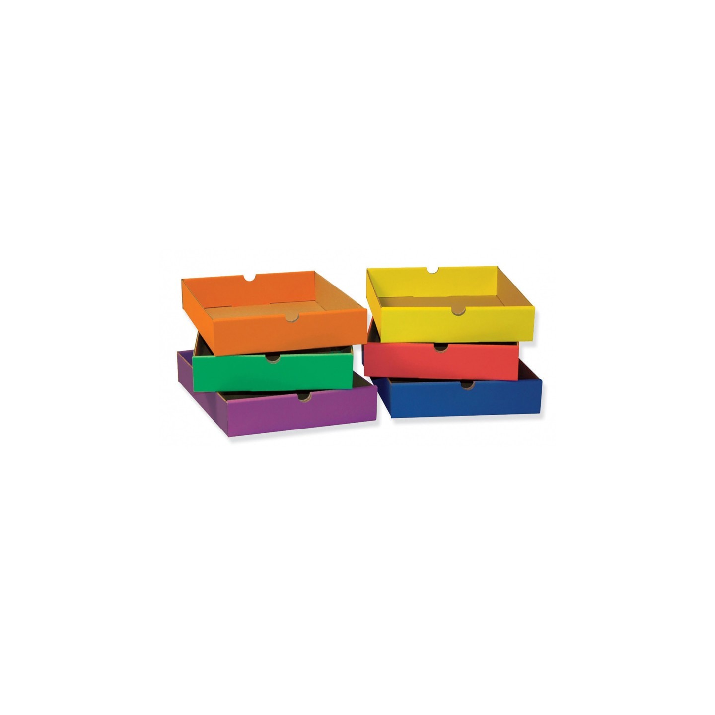 Classroom Keepers® Drawers for 6-Shelf Organizer, 6 Assorted Colors, 2-1/2"H x 10-1/4"W x 13-1/4"D, 6 Drawers