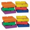 Classroom Keepers® Drawers for 6-Shelf Organizer, 6 Assorted Colors, 2-1/2"H x 10-1/4"W x 13-1/4"D, 6 Drawers Per Set, 2 Sets