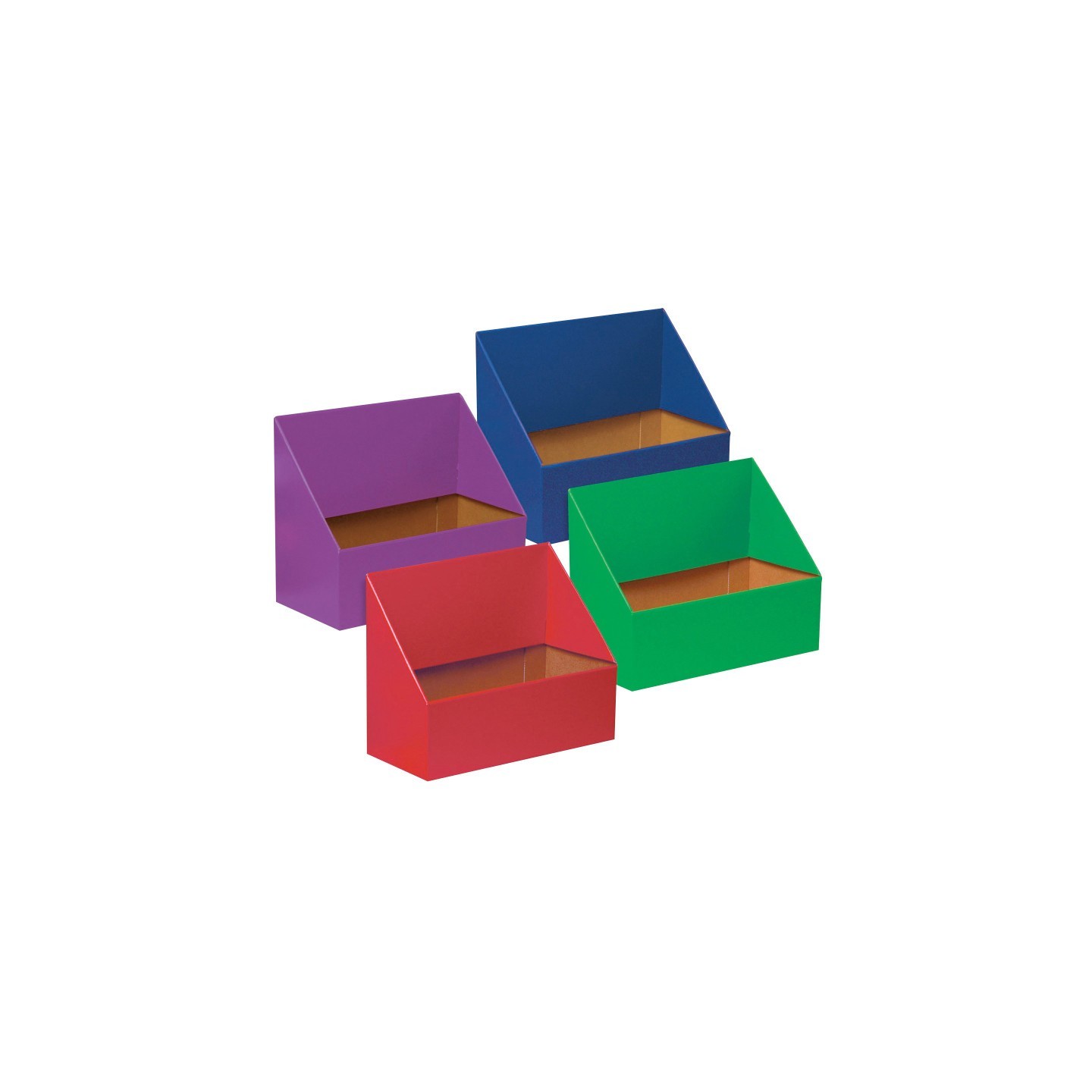 Classroom Keepers® Folder Holder Assortment, 4 Assorted Colors, 9-3/4"H x 12"W x 5-3/4"D, 4 Folders