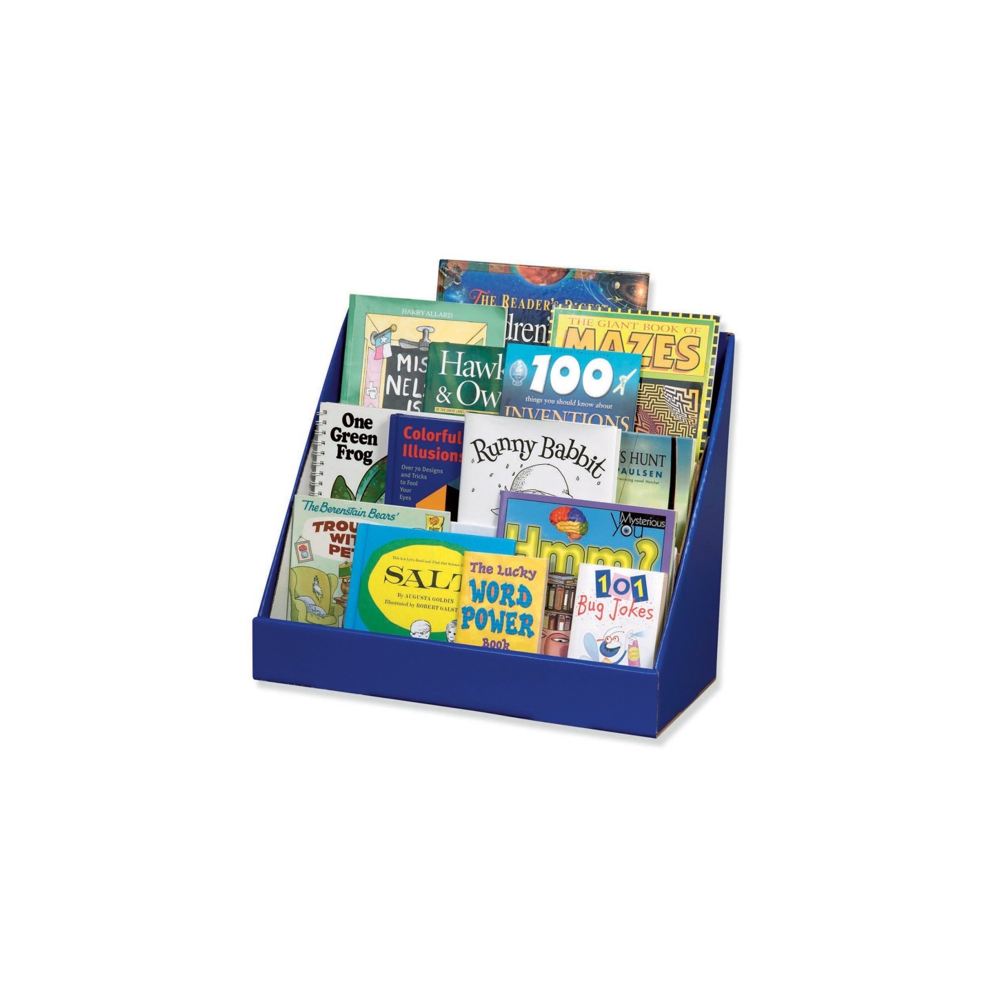 Classroom Keepers® Book Shelf, 3-Tiered, Blue, 17"H x 20"W x 10"D