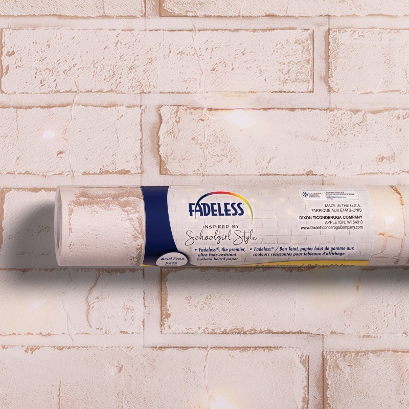 Fadeless® Schoolgirl Style Bulletin Board Paper, 48" x 50', Cozy Vibes