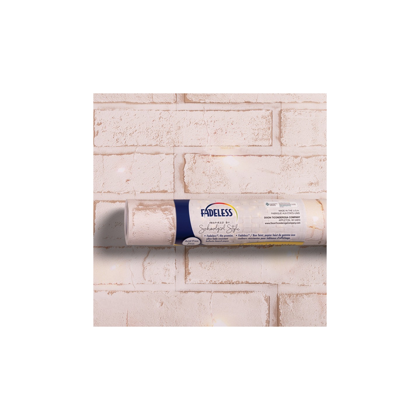 Fadeless® Schoolgirl Style Bulletin Board Paper, 48" x 50', Cozy Vibes