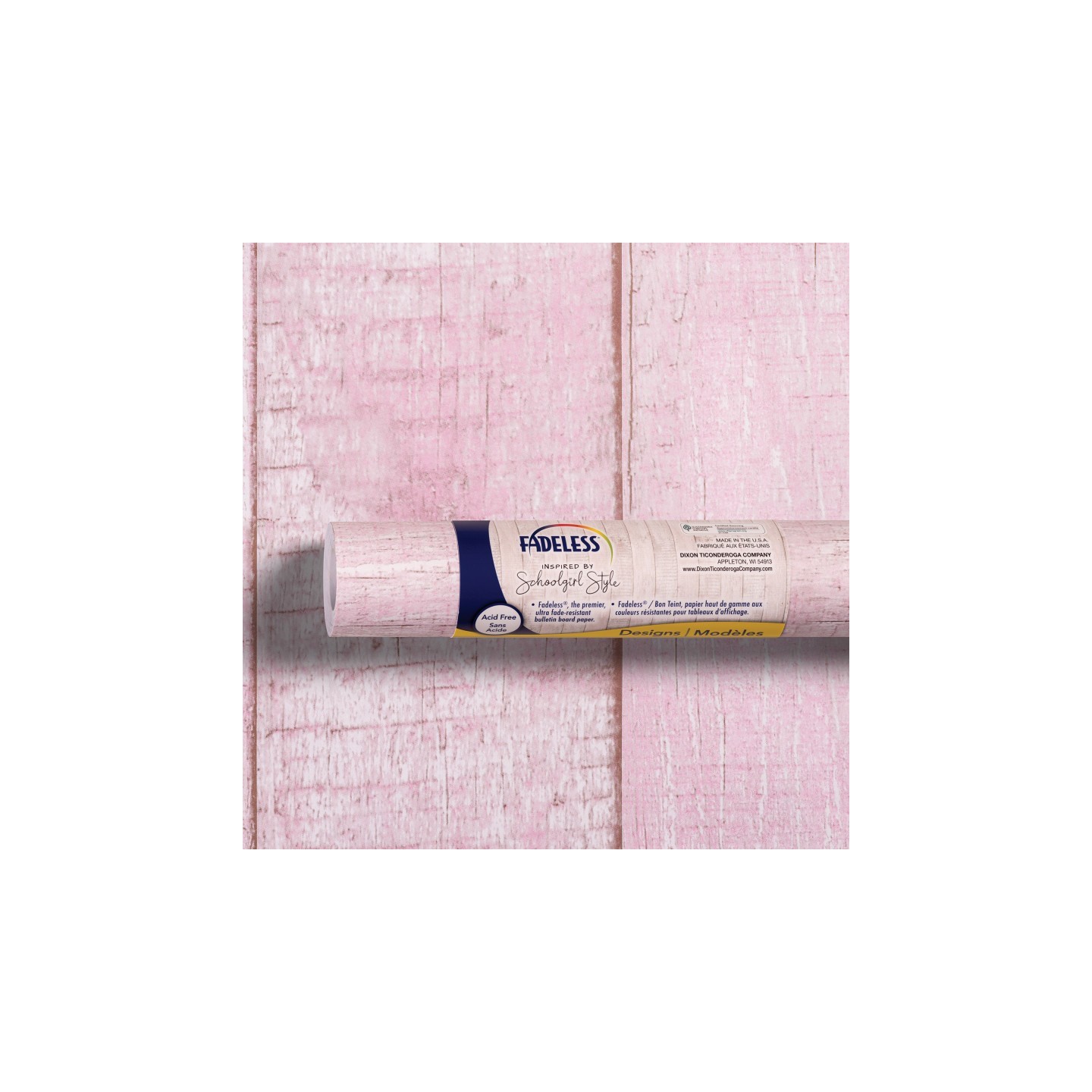 Fadeless® Schoolgirl Style Bulletin Board Paper, 48" x 50', Southern Charm in Pink