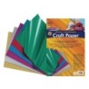 Creativity Street® Craft Paper, Metallic, 6 Assorted Colors, 12" x 18", 24 Sheets