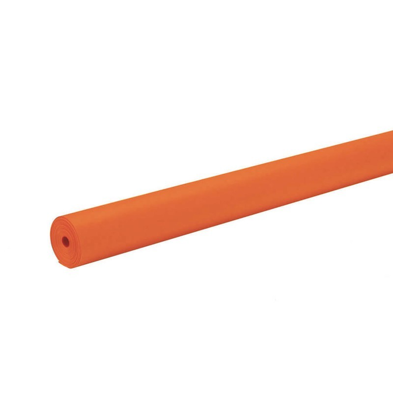 Rainbow® Colored Kraft Duo-Finish Paper, 48" x 200', Orange, 1 Roll