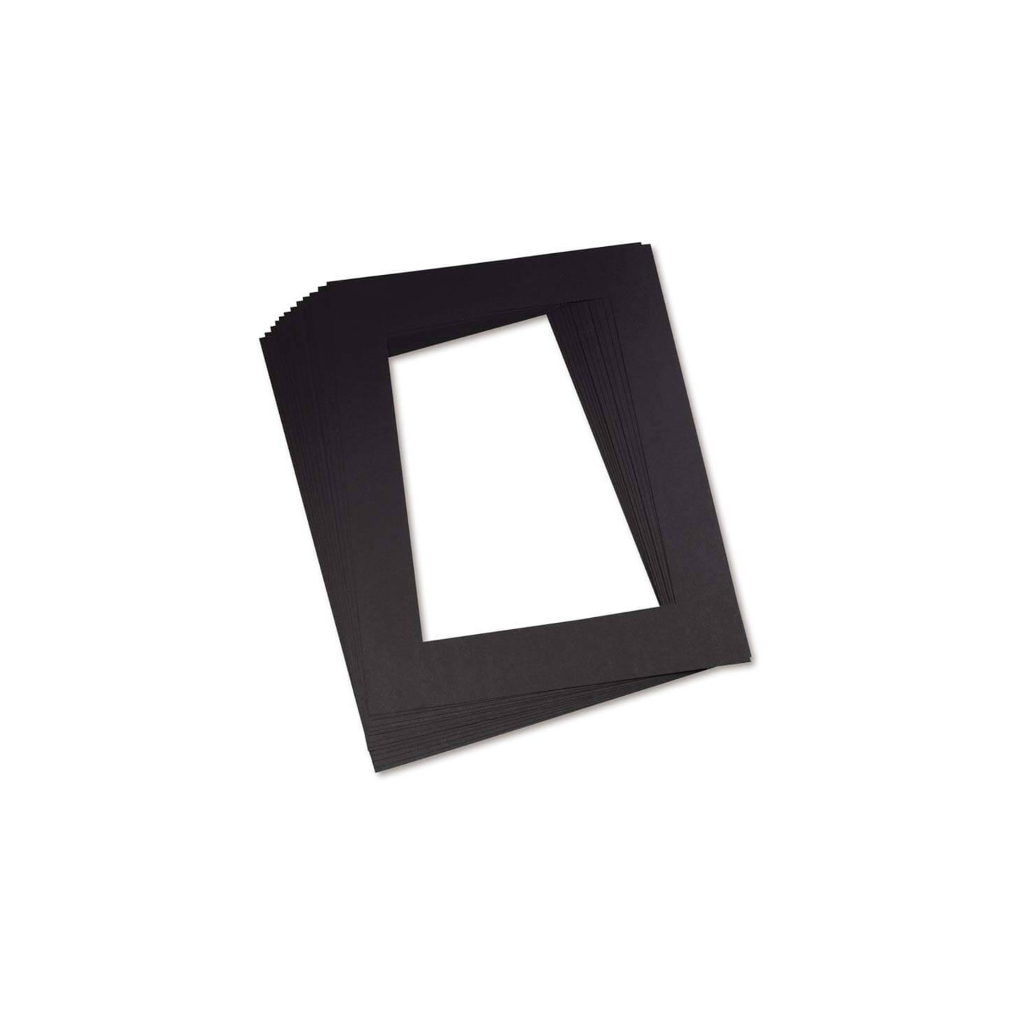 Pacon® Pre-Cut Mat Frames, Black, 12" x 18", 12 Frames
