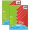 Pacon® Card Stock, Rojo Red, 8-1/2" x 11", 100 Sheets Per Pack, 2 Packs