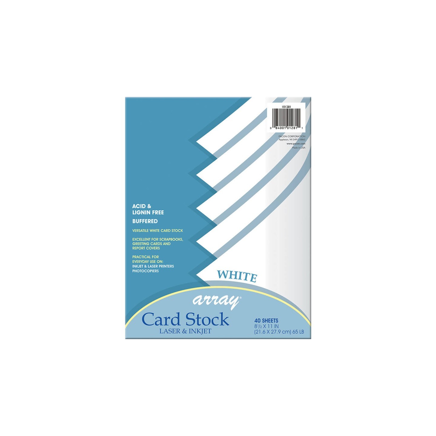 Pacon® Card Stock, White, 8-1/2" x 11", 40 Sheets
