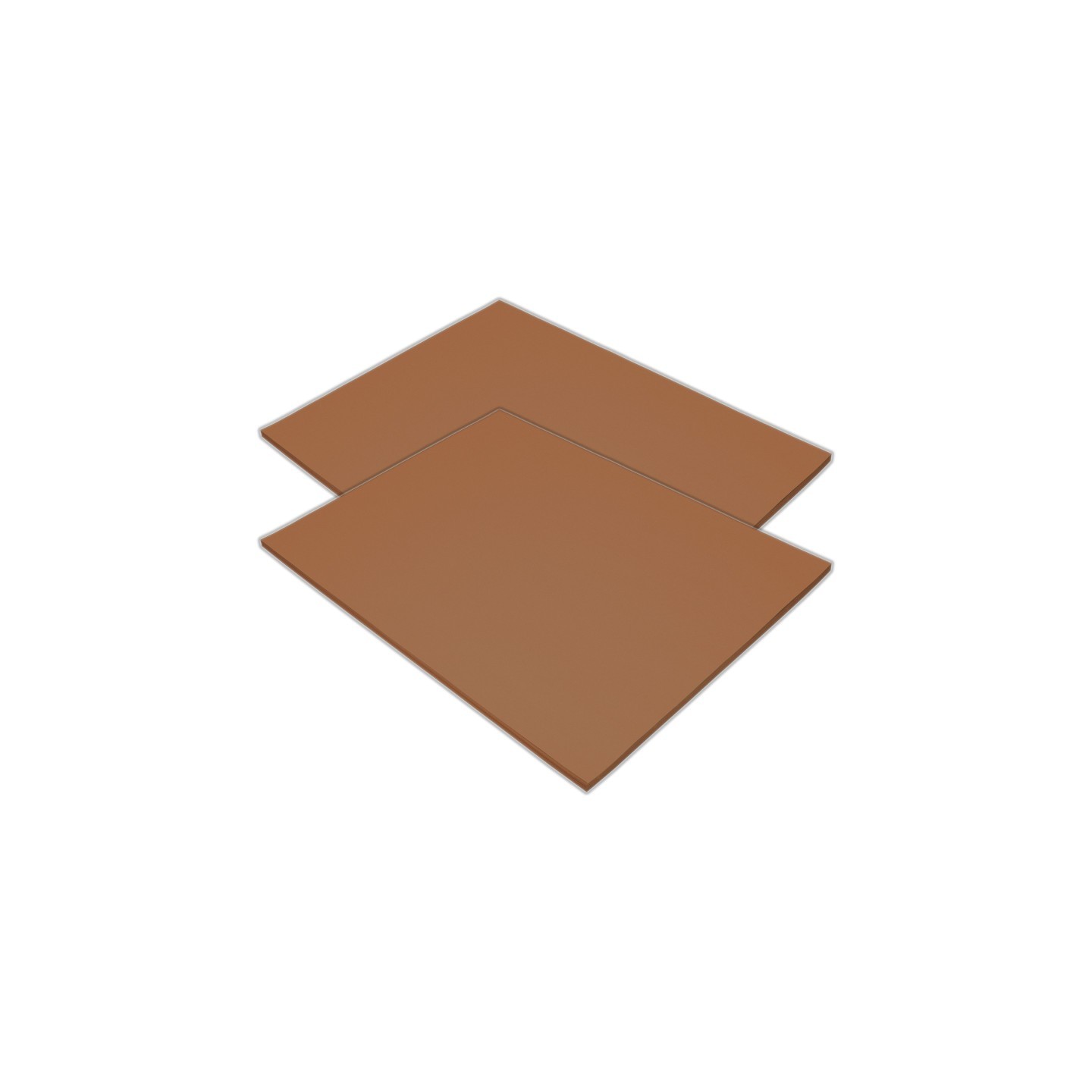 Tru-Ray® Construction Paper, Heavyweight, Warm Brown, 18" x 24", 50 Sheets Per Pack, 2 Packs