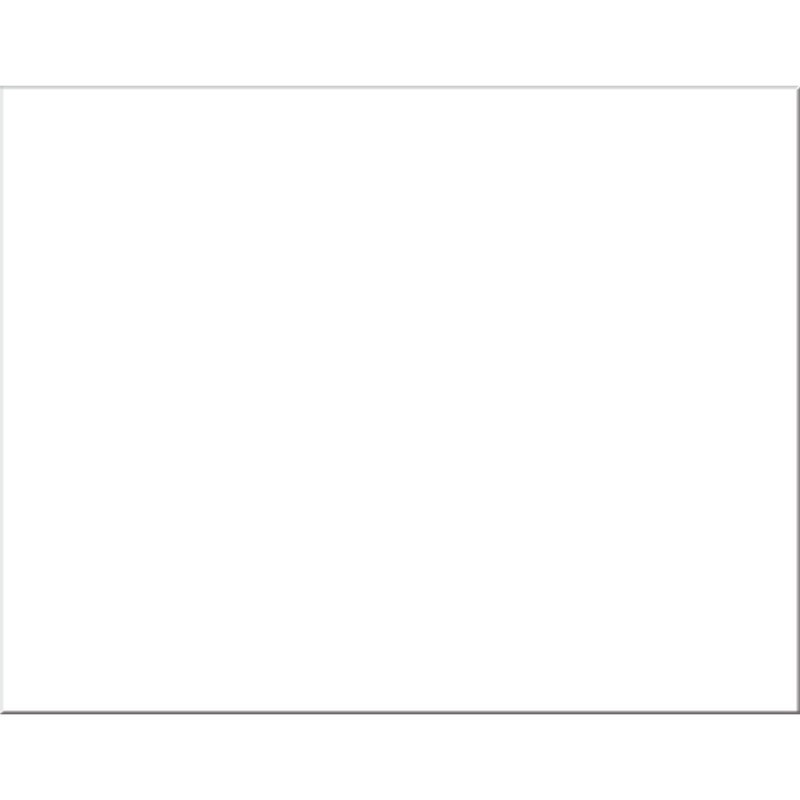 Pacon® 4-Ply Railroad Board, White, 22" x 28", 25 Sheets