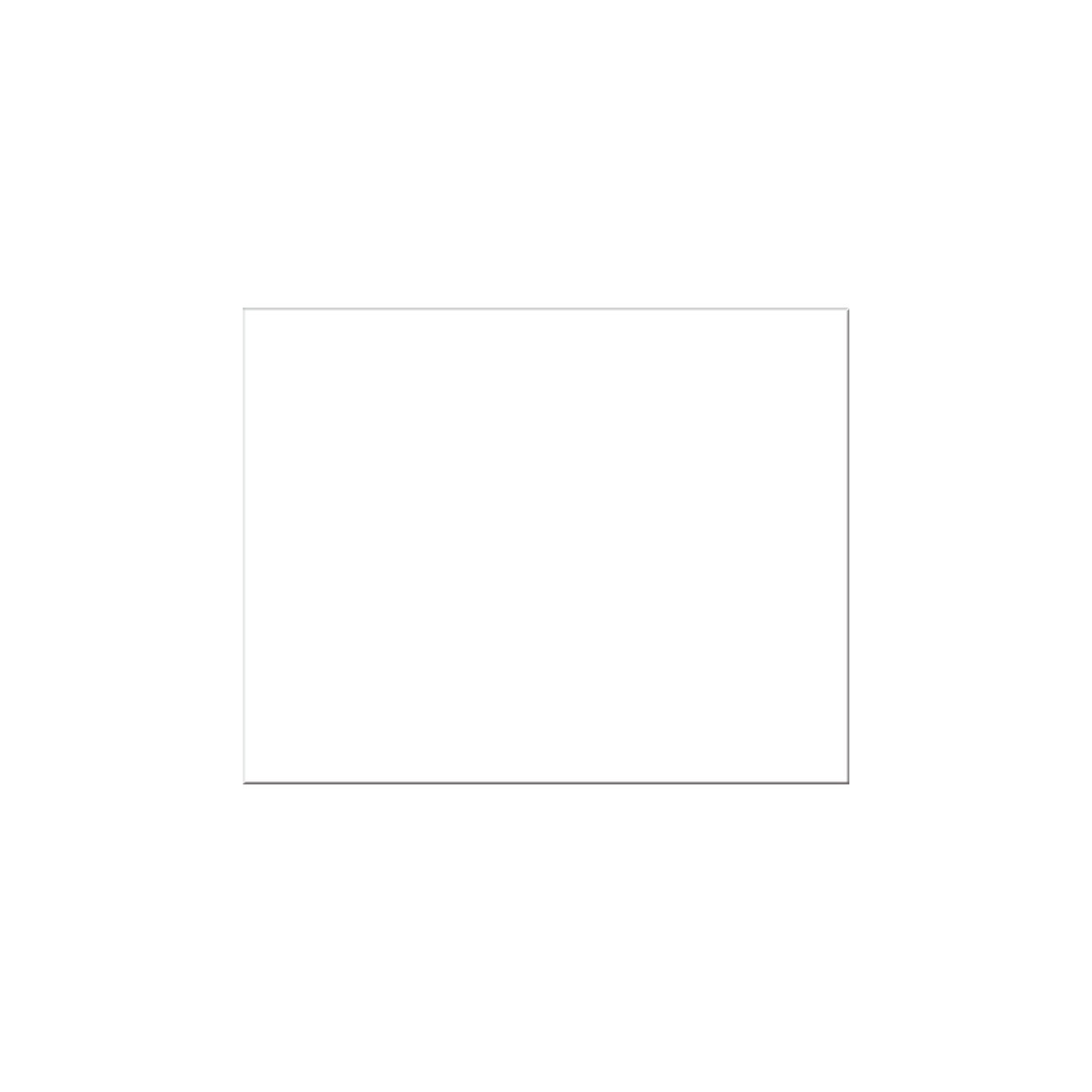 Pacon® 4-Ply Railroad Board, White, 22" x 28", 25 Sheets