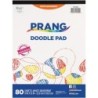 Prang® Doodle Pad, White, 9" x 12", 80 Sheets