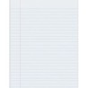 Pacon® Composition Paper, White, Red Margin, 3/8" Ruled, 8-1/2" x 11", 500 Sheets