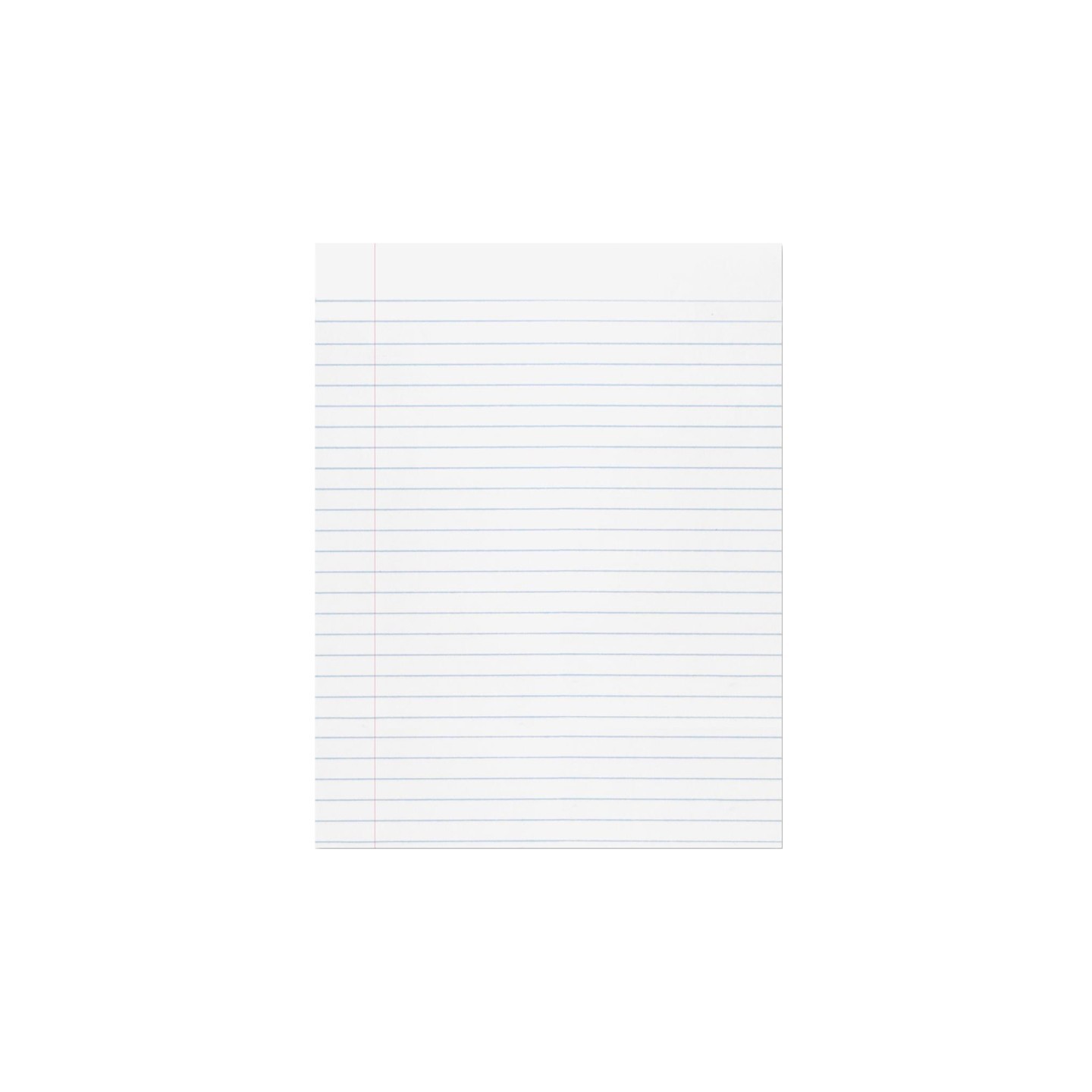 Pacon® Composition Paper, White, Red Margin, 3/8" Ruled 8" x 10-1/2", 500 Sheets