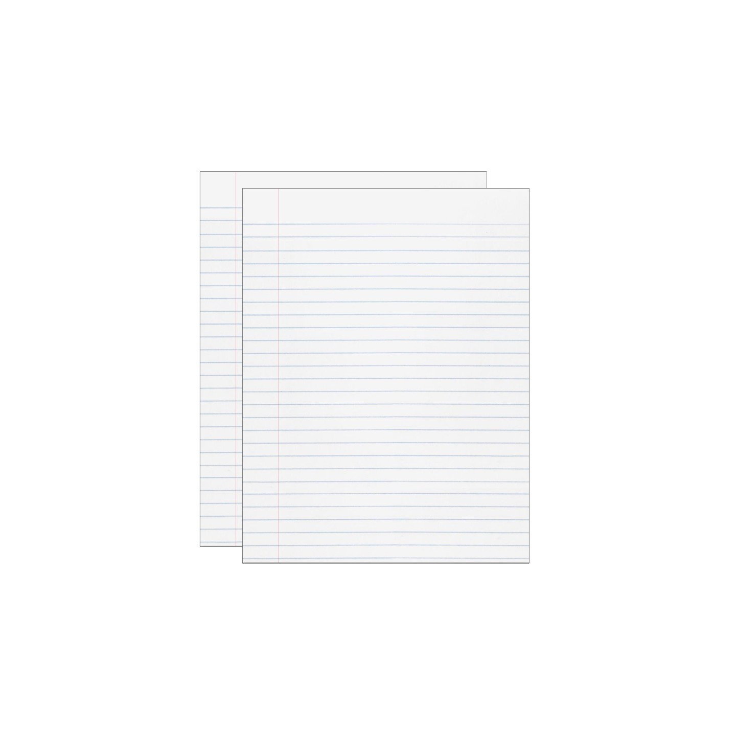 Pacon® Composition Paper, White, Red Margin, 3/8" Ruled 8" x 10-1/2", 500 Sheets Per Pack, 2 Packs