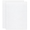 Pacon® Composition Paper, White, Red Margin, 3/8" Ruled 8" x 10-1/2", 500 Sheets Per Pack, 2 Packs